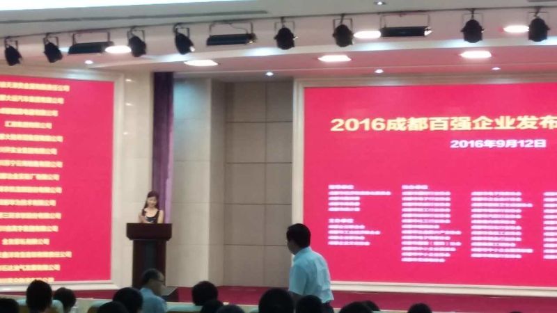 成都九球体育(China)官方网站集团入围“2016年成都制造业100强”和“成都名营企业100强”。